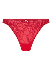 Hunkemoller Red Marianna Brazilian Knickers - Image 4 of 5