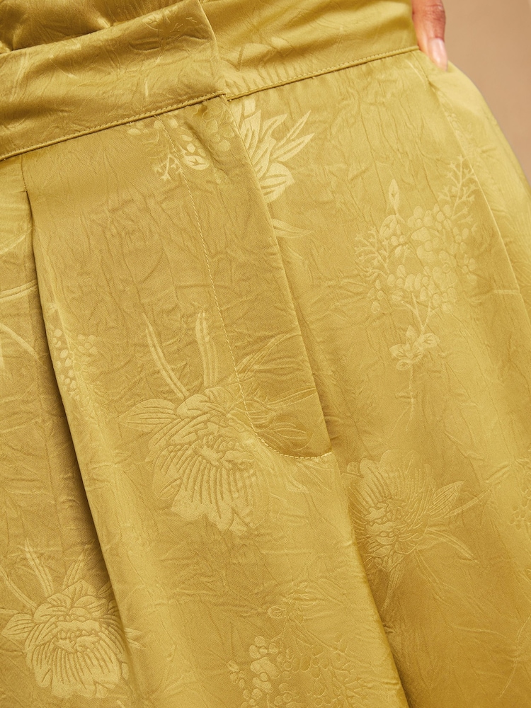 Love & Roses Satin Jaqcuard Trousers - Immagine 5 di 5