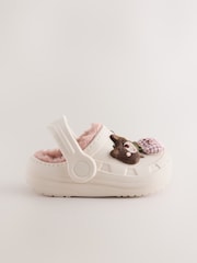 Neutral Character Faux Fur Lined Clog Slippers - Image 2 of 5