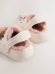 Neutral Character Faux Fur Lined Clog Slippers - Image 3 of 5