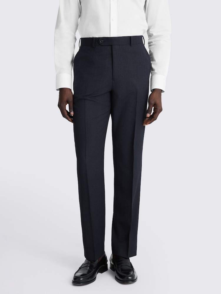 MOSS Check Regular Fit Suit Trousers - Imagen 1 de 3