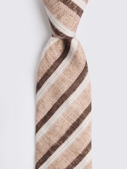MOSS Brown Bottinelli Stripe Tie - Image 2 of 2