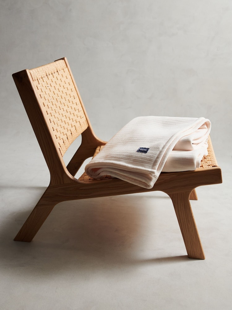 Duchamp White Smoke Luxury Double-Sided Fleece Throw - Image 2 of 6