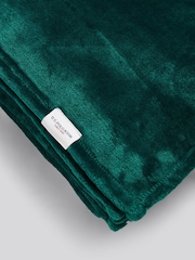 Us Polo Assn Teal Green Premium Plush Fleece Throw - Image 3 of 6
