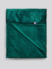 Us Polo Assn Teal Green Premium Plush Fleece Throw - Image 4 of 6