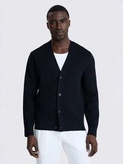 MOSS Blue Four Button Cardigan - Image 1 of 3