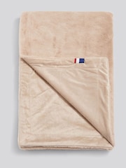 Us Polo Assn Camel Premium Fur-Style Throw - Image 4 of 5
