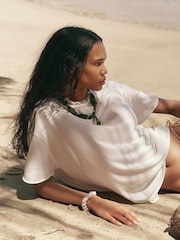 Free People White Nina T-Shirt - Image 6 of 6