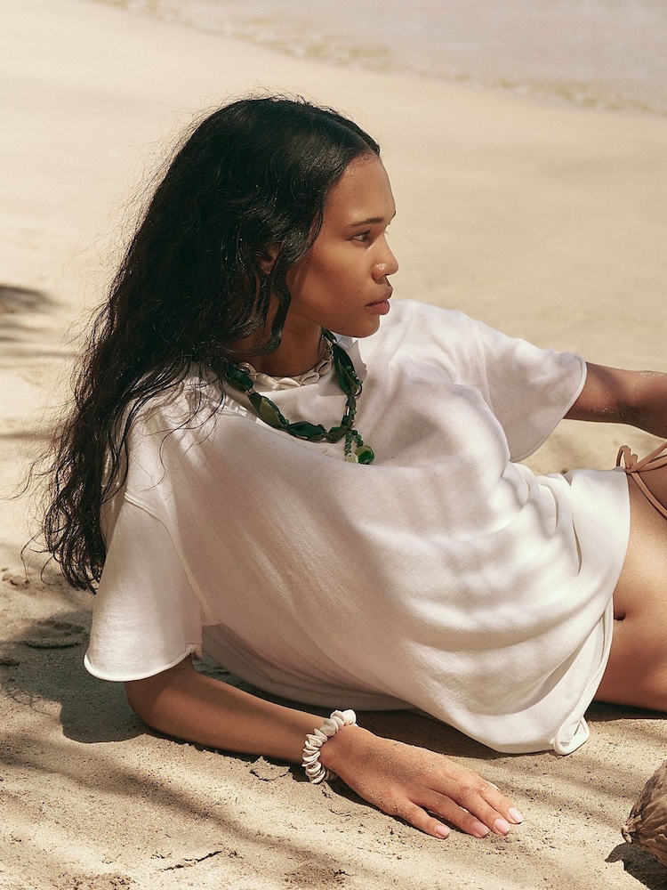 Free People White Nina T-Shirt - Image 6 of 6 Free People White Nina T-Shirt - Image 6 of 6