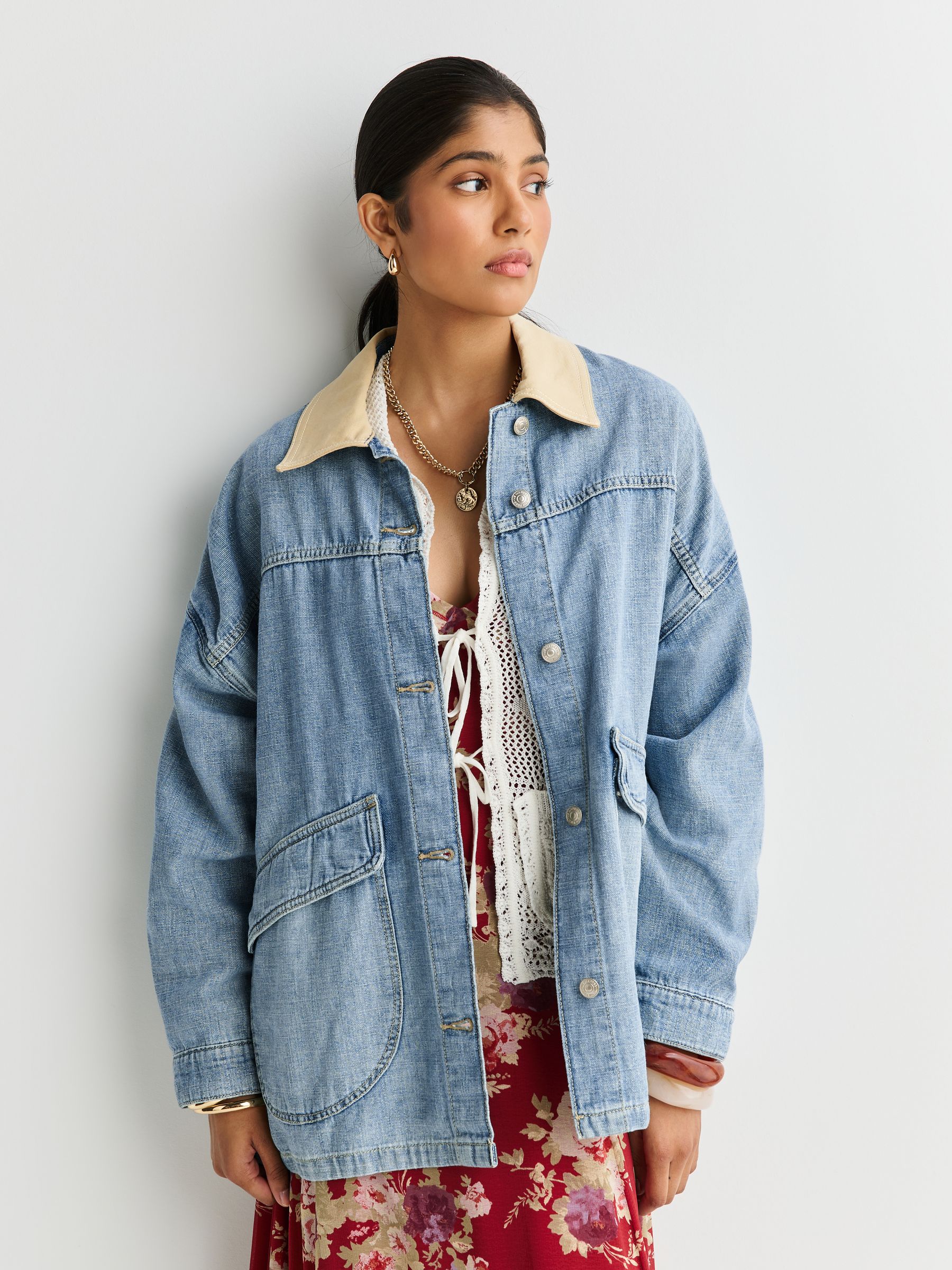 Buy Free People Blue Lemon Denim Jacket from Next USA