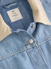 Free People Blue Lemon Denim Jacket - Image 4 of 5