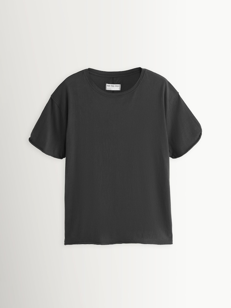 Free People Black Nina T-Shirt - Image 1 of 1 Free People Black Nina T-Shirt - Image 1 of 1