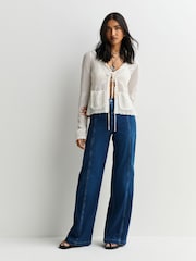 Free People Blue Libre Wide Leg Jeans - Image 1 of 7