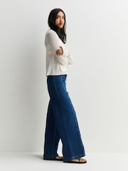 Free People Blue Libre Wide Leg Jeans - Image 2 of 7