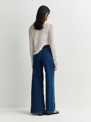 Free People Blue Libre Wide Leg Jeans - Image 3 of 7
