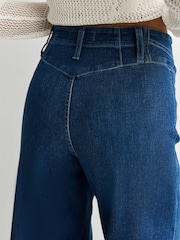 Free People Blue Libre Wide Leg Jeans - Image 6 of 7