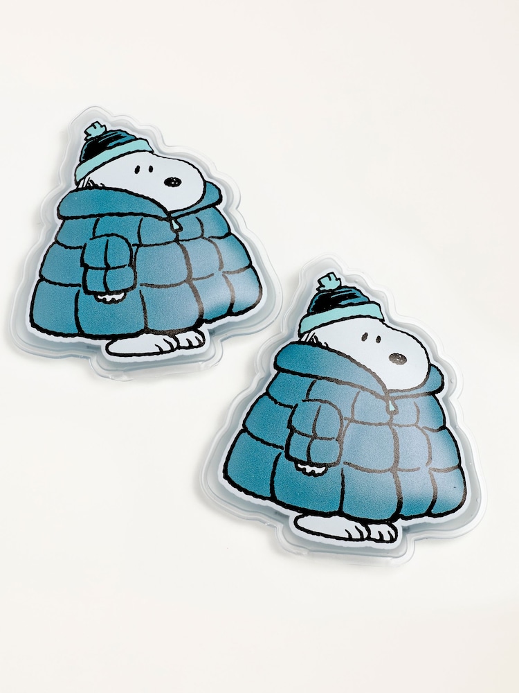 FatFace Teal Blue Snoopy Gel Handwarmers - Image 2 of 2 FatFace Teal Blue Snoopy Gel Handwarmers - Image 2 of 2