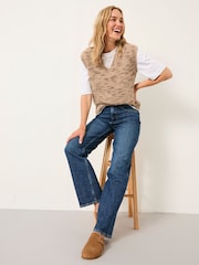 Denim azul - Calça Jeans Reta Relaxada FatFace - Imagem 6 de 7