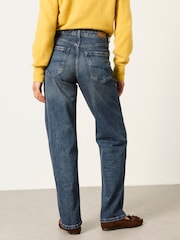 Azul azul-petróleo escuro - Calça Jeans Reta Relaxada FatFace - Imagem 2 de 6