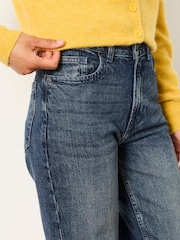 Azul azul-petróleo escuro - Calça Jeans Reta Relaxada FatFace - Imagem 3 de 6