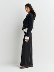 Free People Black Libre Wide Leg Jeans - Image 3 of 4