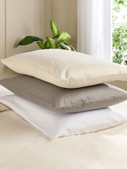 Hotel Pure Luxury Cream 5 Star Classic Pillowcase Pair - Image 2 of 6