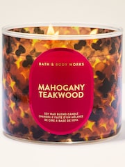 Bath & Body Works Mahogany Teakwood 3-Wick Candle 411g - Image 1 of 3