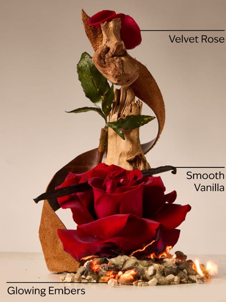 Bath & Body Works Rosewood & Suede 3 Wick Candle 411g - Image 3 of 3