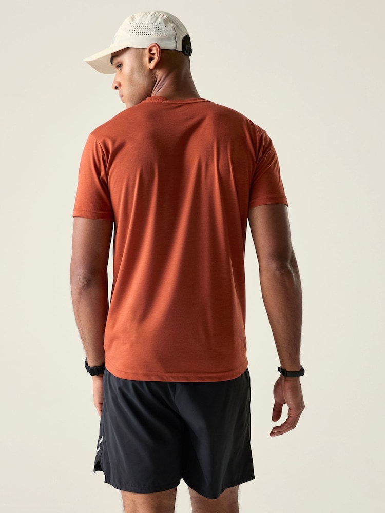 Dare 2b Orange Agile Short Sleeved T-Shirt - Image 2 of 7 Dare 2b Orange Agile Short Sleeved T-Shirt - Image 2 of 7