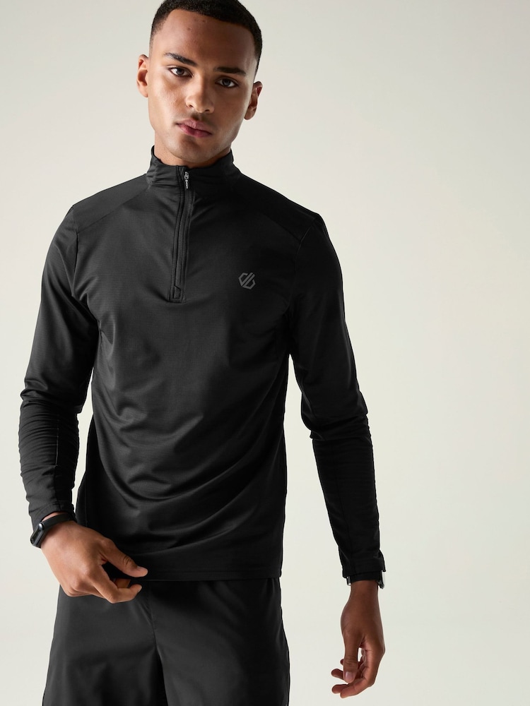 Dare 2b Black Power Up IV Jersey Sweat Top - Image 1 of 8
