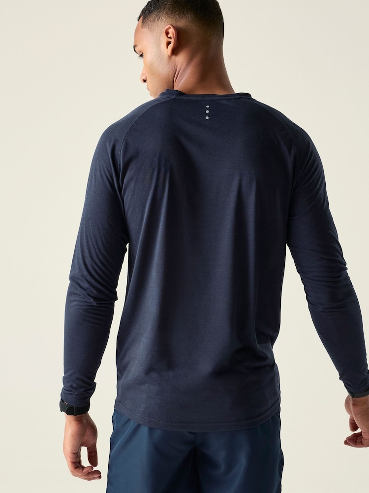 Dare 2b Blue Agile Long Sleeved T-Shirt - Image 2 of 7 Dare 2b Blue Agile Long Sleeved T-Shirt - Image 2 of 7