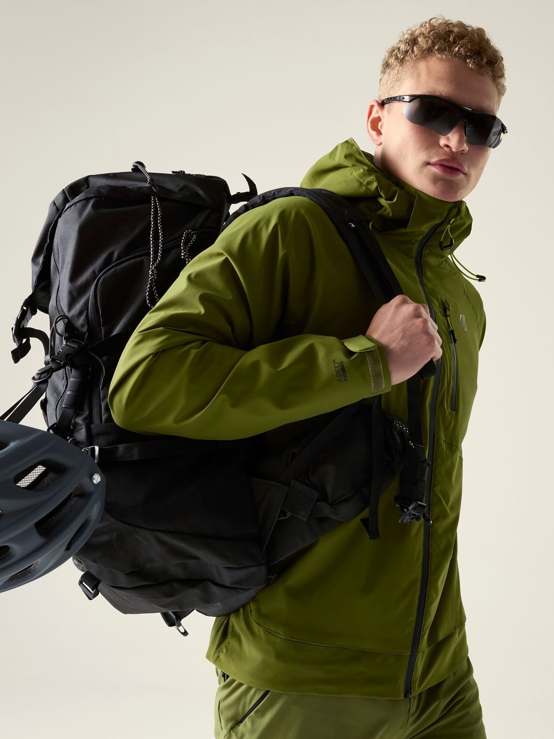 Dare 2B Men's Waterproof Switch Out Iii Jacket - Green Xxxl - Image 3