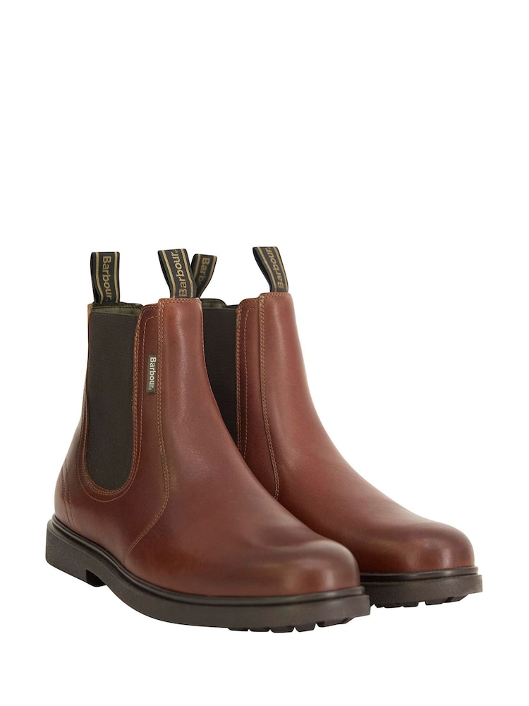 Barbour® Brown Hale Leather Chelsea Boot - Image 1 of 2 Barbour® Brown Hale Leather Chelsea Boot - Image 1 of 2