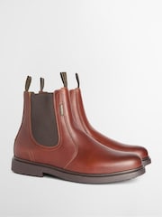 Barbour® Brown Hale Leather Chelsea Boot - Image 3 of 8