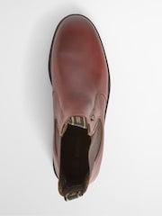 Barbour® Brown Hale Leather Chelsea Boot - Image 4 of 8