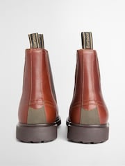 Barbour® Brown Hale Leather Chelsea Boot - Image 6 of 8