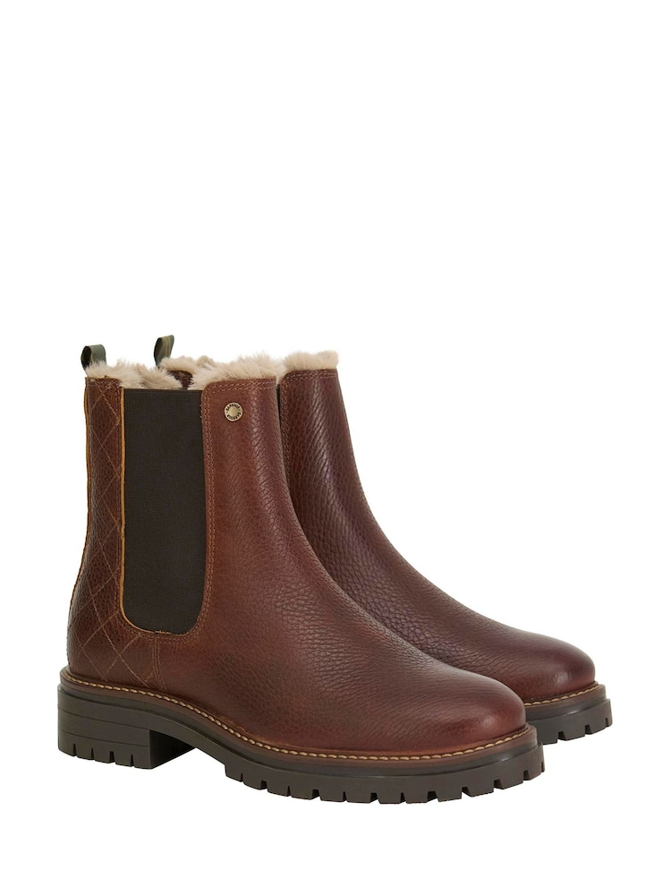 Barbour Brown Wilton Chelsea Wellies - Image 1 of 3 Barbour Brown Wilton Chelsea Wellies - Image 1 of 3