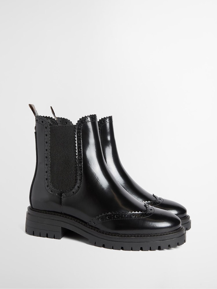 Barbour® Black Wilton Chelsea Wellies - Image 1 of 5