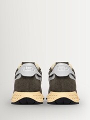AUTRY Green Reelwind Suede & Mesh Trainers - Image 3 of 6