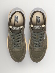 AUTRY Green Reelwind Suede & Mesh Trainers - Image 5 of 6