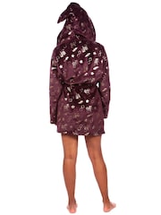 Character Purple Harry Potter Dressing Gown With Pointed Hoodie - Image 2 of 4
