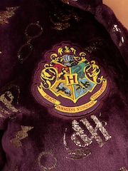 Character Purple Harry Potter Dressing Gown With Pointed Hoodie - Image 4 of 4