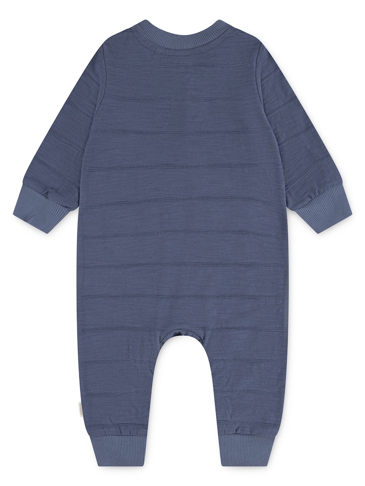 Huggies Baby Blue Nautical Stripe Footless Sleepsuit - Image 2 of 4