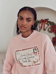Pink/White Family Matchback Christmas Jumper - Image 10 of 13