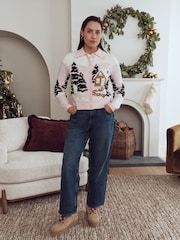 Pink/White Family Matchback Christmas Jumper - Image 4 of 13