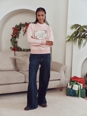 Pink/White Family Matchback Christmas Jumper - Image 5 of 13