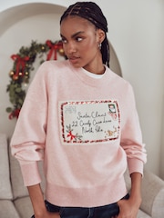 Pink/White Family Matchback Christmas Jumper - Image 6 of 13