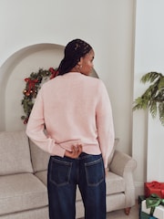 Pink/White Family Matchback Christmas Jumper - Image 7 of 13