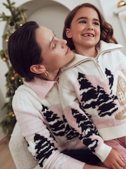 Pink/White Family Matchback Christmas Jumper - Image 8 of 13