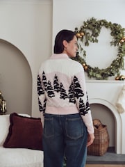 Pink/White Family Matchback Christmas Jumper - Image 9 of 13